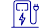 Electric vehicle charger icon